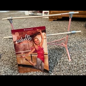 American girl doll ballet bar & Isabelle book
